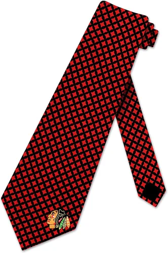 Vista 6 de Eagles Wings Blackhawks Ties Chicago Mens NHL Neckties Multi
