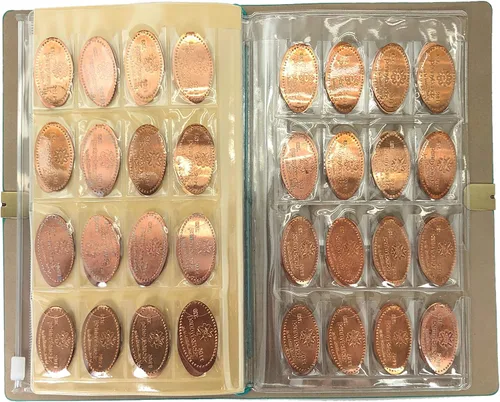 Vista 4 de Pennybandz El Penny Journal tiene capacidad para 146 monedas, el libro definitivo de colección de centavos de recuerdo para tu colección de monedas