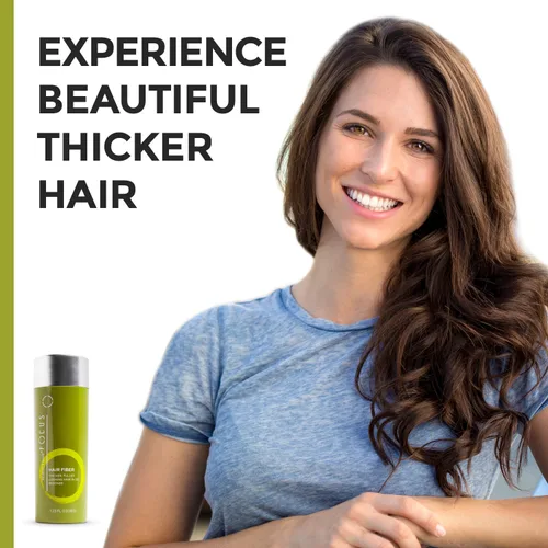 Vista 3 de Fibras capilares para adelgazar el cabello, espray de proteína de queratina natural para engrosar el cabello, fibras capilares para cabello