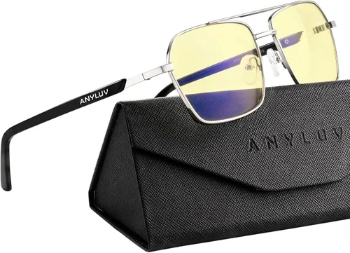 Vista 19 de ANYLUV Blue Light Glasses Men/Women, Blue Light Blocking Glasses, Computer Screen Blocker Eyes Protection Glasses
