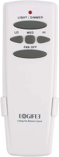 Vista 9 de Eogifee Ventilador de techo con control remoto inverso, atenuador de luz, control ajustable de 3 velocidades de reemplazo de Hampton Bay CHQ7080T