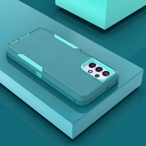 Vista 6 de Asuwish Funda de teléfono para Samsung Galaxy A32 5G 2021 de 6.5 pulgadas con cubierta protectora de pantalla y accesorios de celda de doble capa