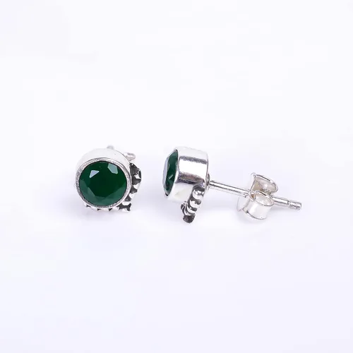 Vista 39 de Round Gemstone Stud Design 2