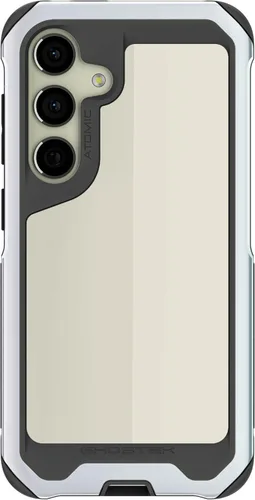 Vista 42 de Ghostek Atomic - Funda delgada para Galaxy Z Flip 4, parte trasera de aramida con parachoques de aluminio rojo, funda protectora de doble capa a