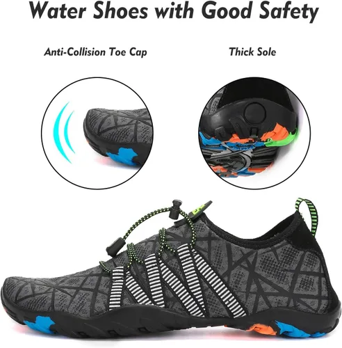 Vista 2 de SAGUARO Zapatos deportivos acuáticos unisex de secado rápido para playa, piscina, mar