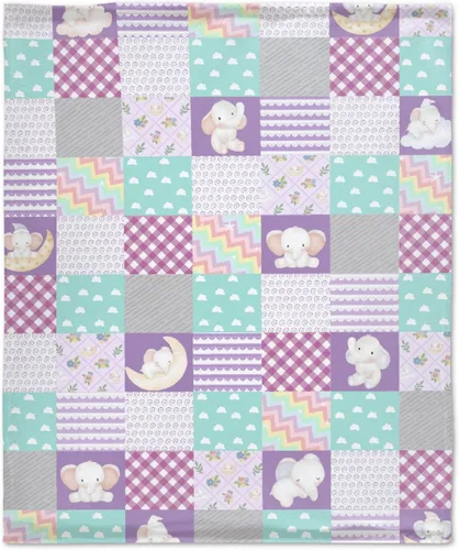 Vista 28 de Bonita manta de franela de elefante, ultra suave y acogedora, manta de forro polar ligera y mullida, manta de felpa cálida para sofá, cama, 30 x 40