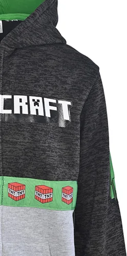 Vista 7 de Minecraft Sudadera con capucha para niñosniños, Verde