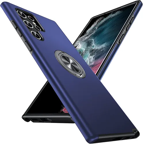 Vista 59 de Anqrp Funda para Samsung Galaxy A53 con soporte de anillo, color negro
