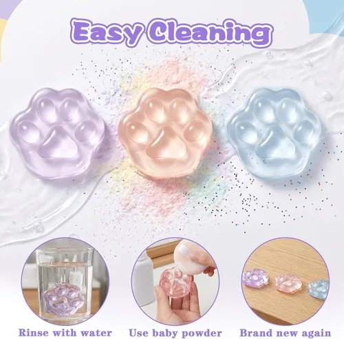 Vista 4 de 28Pcs Cat Paw Squeeze Toy Kawaii Squishy Toy Soft Stress Reliever