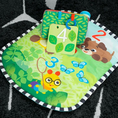 Vista 15 de Baby Einstein Discovery Garden - Alfombrilla y espejo para el tiempo boca abajo, de 0 a 6 meses, multisensorial