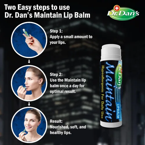 Vista 5 de Dr. Dan's Keep Lip Balm - Perfecto para el cuidado posterior de cortibalm, ingredientes suaves y cera de abejas, enriquecido con vitamina E