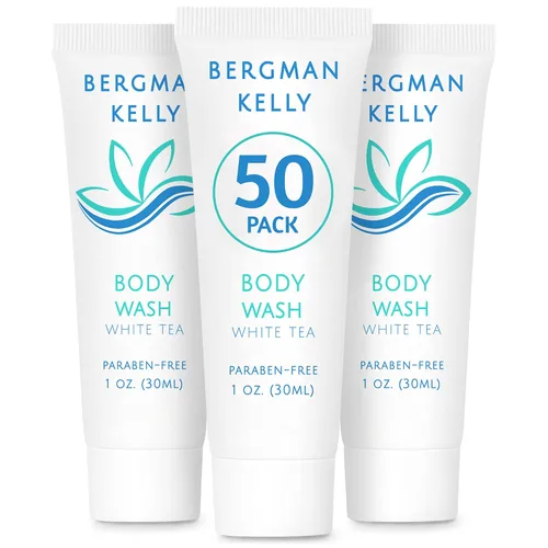Vista 8 de BERGMAN KELLY Gel de baño de tamaño viaje (1 onza líquida, 100 unidades, Nature Fresh), deleita a tus invitados con un gel de baño refrescante