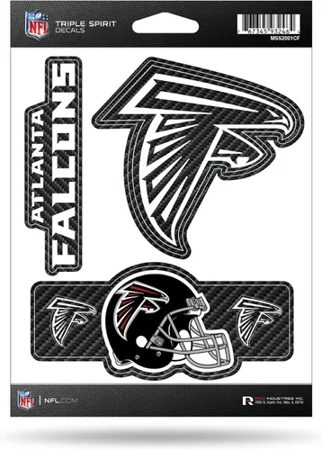 Vista 36 de Rico Industries NFL Football Triple Spirit Stickers Hoja de calcomanías triples