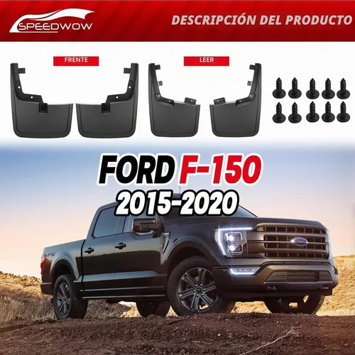 Vista 6 de SPEEDWOW 2015-2020 F150 - Protectores contra salpicaduras para neumáticos, sin necesidad de taladrar agujeros (juego de 4)