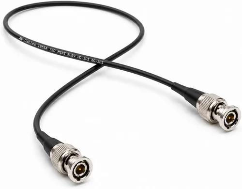 Vista 5 de AV-Cables Cable BNC 3G/6G HD SDI Mini RG59 - Belden 1855a (1.5 pies, negro)