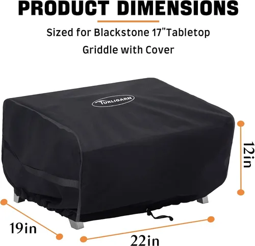 Vista 3 de Cubierta de parrilla resistente para parrilla Cuisinart y Royal Gourmet, protector impermeable para mesas de 24 pulgadas, se adapta a Blackstone