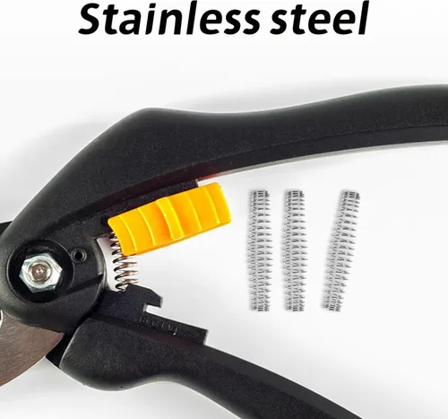 Vista 7 de Yardwe 20 muelles de repuesto de acero inoxidable para podadoras, tijeras y tijeras de recorte, resortes de 1.96 pulgadas para uso en jardinería