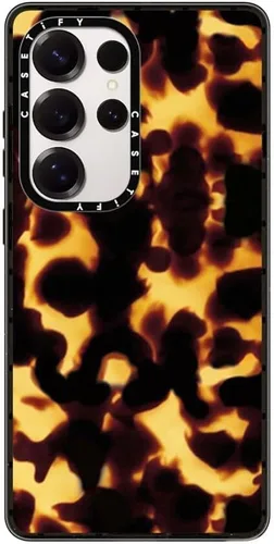 Vista 31 de CASETiFY Funda de impacto para Galaxy S22+ - Adhesivo Aries Moross, color negro transparente