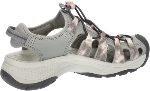 Vista 7 de KEEN Astoria West - Sandalias deportivas con puntera cerrada para mujer, Negro Gris
