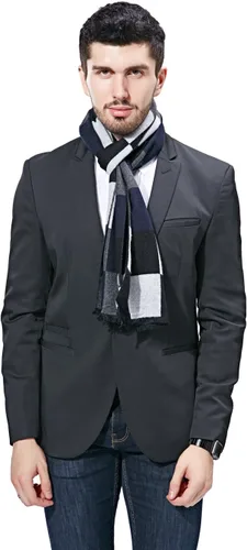 Vista 3 de FULLRON Bufanda de invierno para hombre, bufandas suaves y cálidas de cachemira