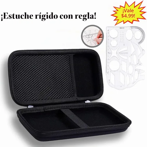 Vista 3 de co2CREA Estuche de transporte para Texas Instruments TI-84 Plus CE Python mejorado/TI-84/TI-Nspire CX II CAS/TI-Nspire CX II/TI-83 Plus/TI-89