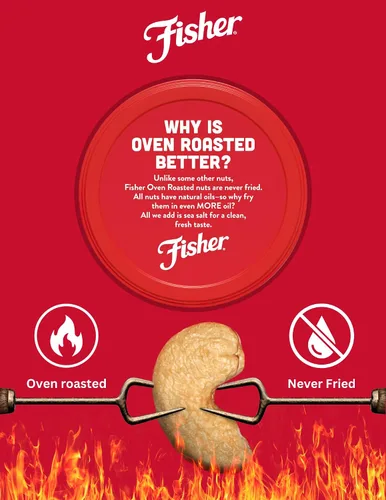 Vista 4 de FISHER Oven Roasted Never Fried - Mezcla de frutos secos asados al horno, nunca fritos