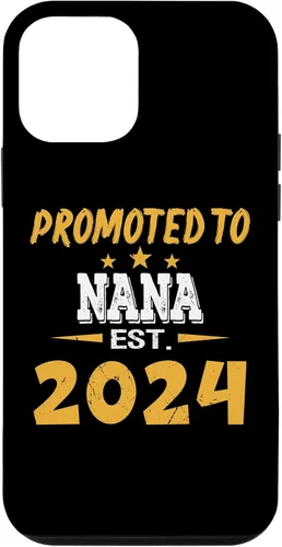 Vista 12 de Funda para iPhone 14 Promoted To NANA Est.2024 Pregnancy Announcement New Baby