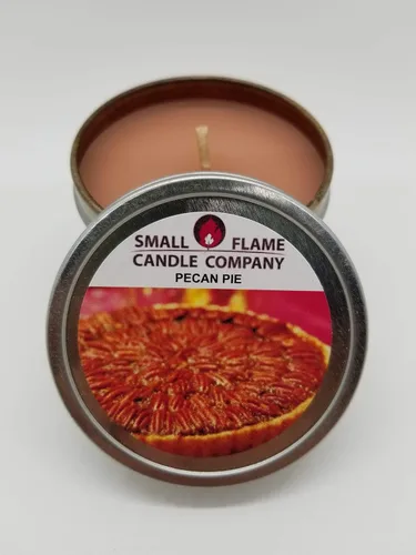 Vista 5 de Vela de soja de coco natural hecha a mano de Small Flame Candle Company (frambuesa y vainilla negra)