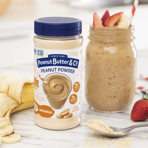 Vista 6 de Mighty Nut, crema de cacahuete en polvo, 184 g (6.5 oz).