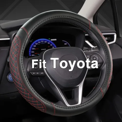 Vista 16 de West Llama - Funda para volante de automóvil personalizada para Toyota Prius, 86, 13.75-14.25 pulgadas