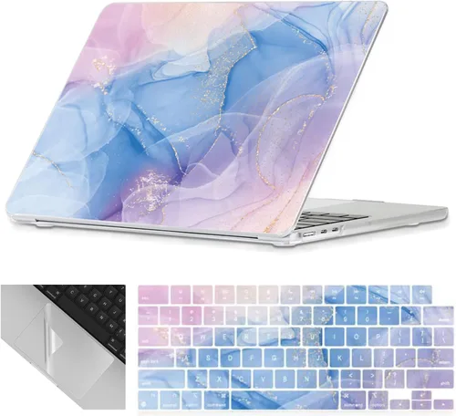 Vista 19 de Se7enline Funda compatible con MacBook Neo de 13 pulgadas 2026 A3404, diseño estético, bonita carcasa rígida femenina, cubierta de teclado