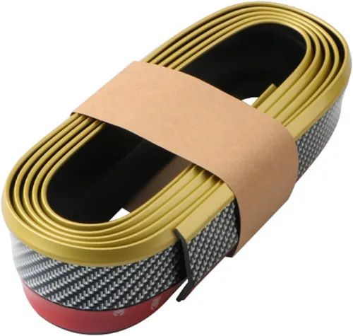 Vista 18 de Protector de Parachoques Delantero de Coche Autoadhesivo Divisor Automático Alerón de Falda de Carrocería Borde de Parachoques de Goma Moldura