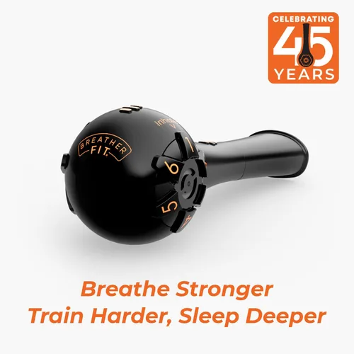 Vista 2 de El Breather Fit - Entrenador de pulmones para atletas - Dispositivo portátil de ejercicio de respiración para los pulmones - Fortalecedor