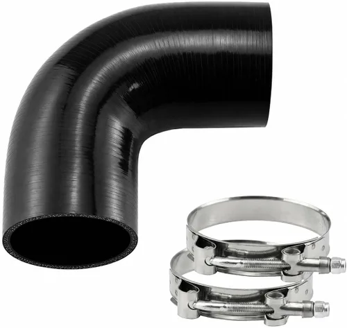 Vista 6 de Ucreative - Acoplador de silicona de 90 grados con abrazaderas de perno en T de 1,5 pulgadas 4 capas, 0.197 in de grosor, alto rendimiento