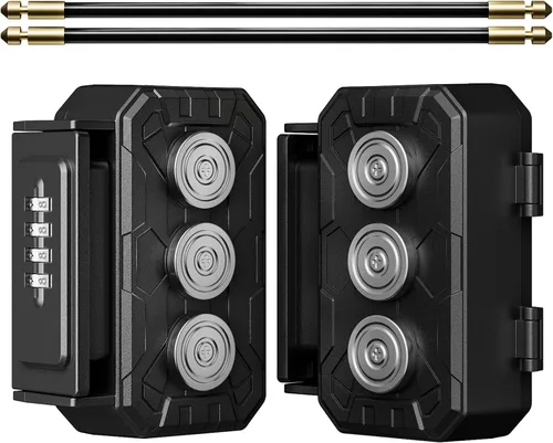 Vista 10 de Caja de Seguridad Magnética para Llaves, Porta Llaves Magnético Bajo el Coche, Gabinetes Magnéticos para Llaves, Porta Llaves Magnético, Ocultador