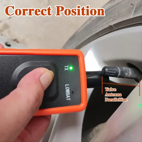 Vista 6 de Herramienta de reaprendizaje TPMS, Sistema de monitoreo de presión de neumáticos, Sensor de presión de neumáticos automático EL-50448, herramienta