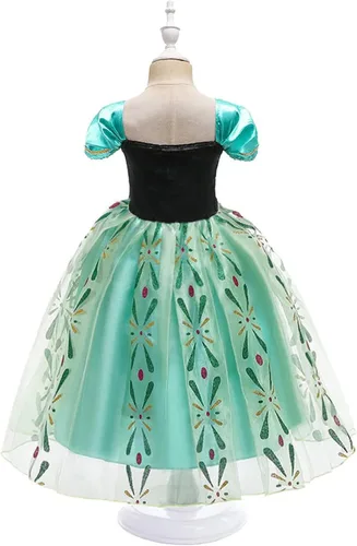 Vista 4 de IDOTTA Disfraz de princesa, disfraz de cosplay para niñas, fiesta, concurso, cumpleaños, Halloween, Navidad con accesorios