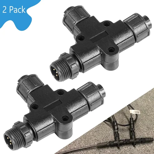 Vista 7 de NMEA 2000 (N2k) (Tee) - Conector en T Accesorios para barcos Garmin Lowrance Simrad B&G Navico Networks, IP67 impermeable, conexión estable