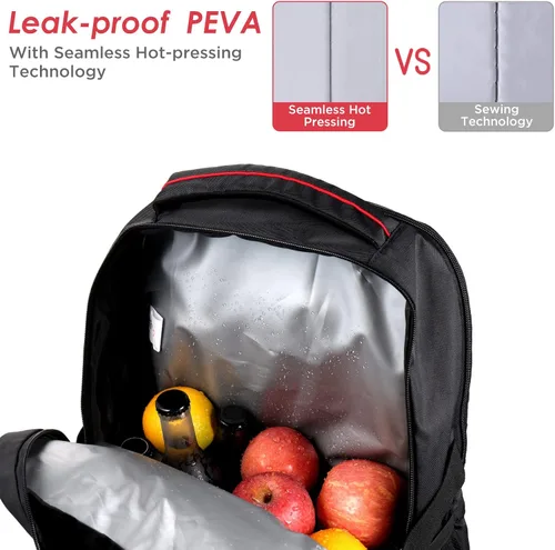 Vista 5 de OUTXE Mochila térmica térmica de 22 litros con aislamiento para laptop de 15.6 pulgadas, mochila de almuerzo para el trabajo diario mochilas