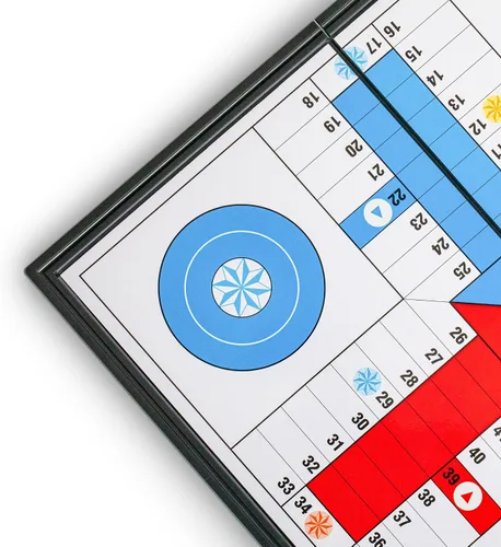 Vista 7 de Ludo - Juego de mesa plegable magnético para viajes, 9.75 pulgadas