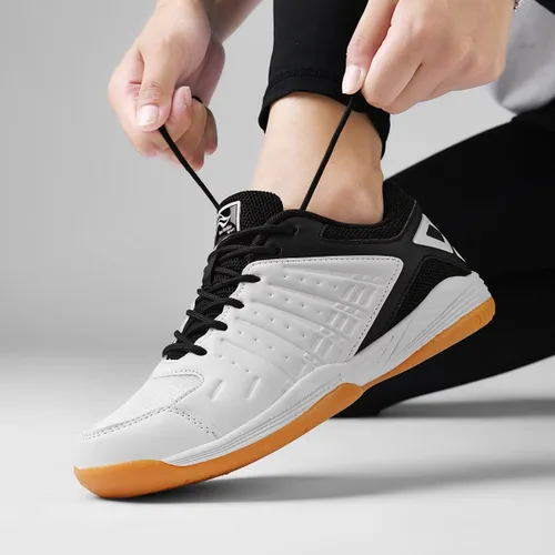 Vista 5 de Lamincoa Zapatos de pickleball para hombre, tenis de cancha para entrenamiento de bádminton, raqueta, squash, voleibol, interiores y exteriores