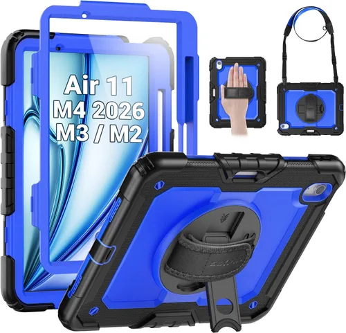 Vista 9 de SEYMAC para iPad mini 5/ Mini 4 Funda de 7.9 Pulgadas, Funda Protectora de Cuerpo Completo Resistente a Golpes con Protector de Pantalla, Soporte