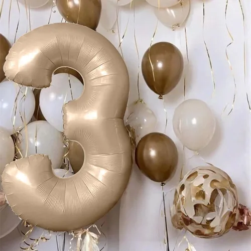 Vista 286 de Globo negro del número 0 para niñas y niños, 40 pulgadas, grande, número 0-9, de papel de aluminio, de Mylar para helio, juego de globos digitales
