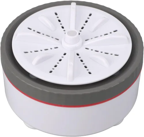 Vista 9 de Zerodis Lavadora mini fregadero, lavadora turbo ultrasónica alimentada por USB, portátil, para viajes, negocios, camping, hogar, universidad, casas