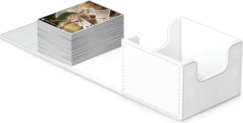 Vista 17 de Ultimate Guard Sidewinder 100+, caja de cubierta para 100 tarjetas TCG de doble manga, gris, cierre magnético y forro interior de microfibra para un