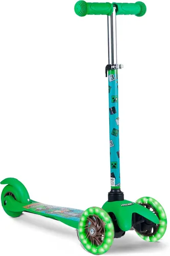 Vista 10 de Patinete para niños, auto equilibrio de 3 ruedas, ruedas LED iluminadas Barney