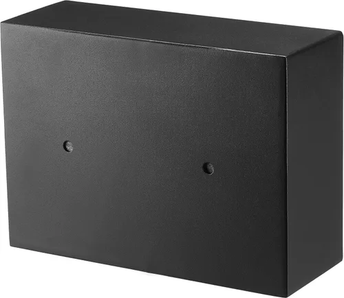 Vista 4 de Amazon Basics Caja fuerte de seguridad pequeña y delgada para cajón de escritorio con teclado electrónico programable, 0.1 pies cúbicos, caja fuerte