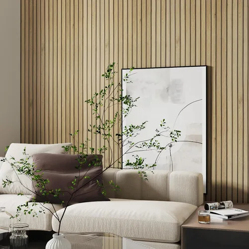 Vista 3 de Livelynine Papel tapiz de listones de madera para despegar y pegar, extraíble, papel de contacto de madera natural, para despegar y pegar