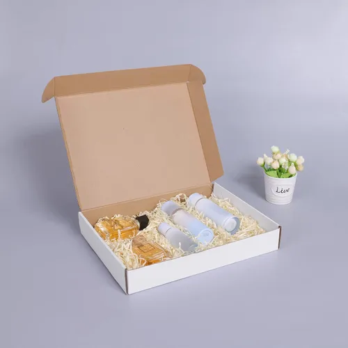 Vista 5 de Juego de 25 cajas de envío blancas de 13 x 10 x 2 pulgadas, cajas de cartón corrugado certificadas por FSC para embalaje, correo, pequeñas empresas