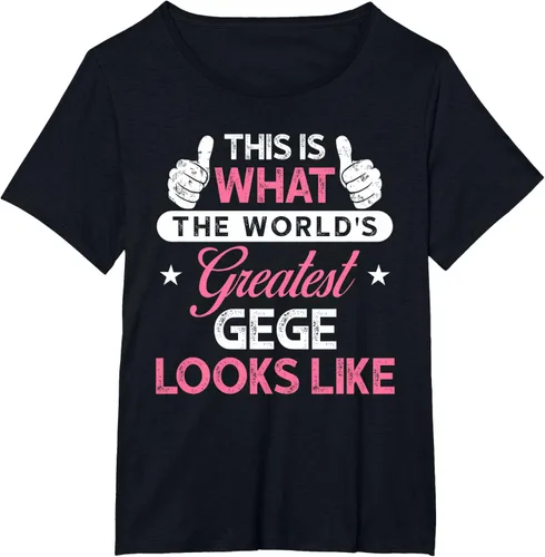 Vista 35 de Gege Gift: World's Greatest Gege T-Shirt, Negro